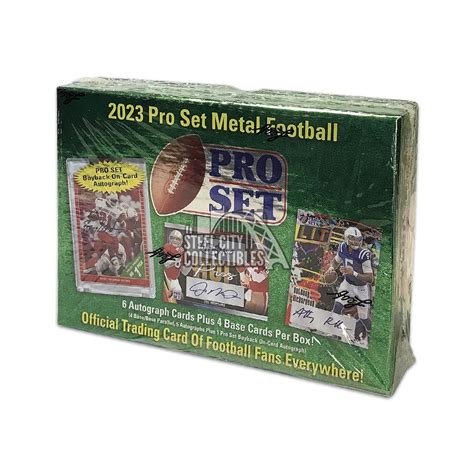 2023 leaf pro set metal football hobby box|pro set metal football boxes.